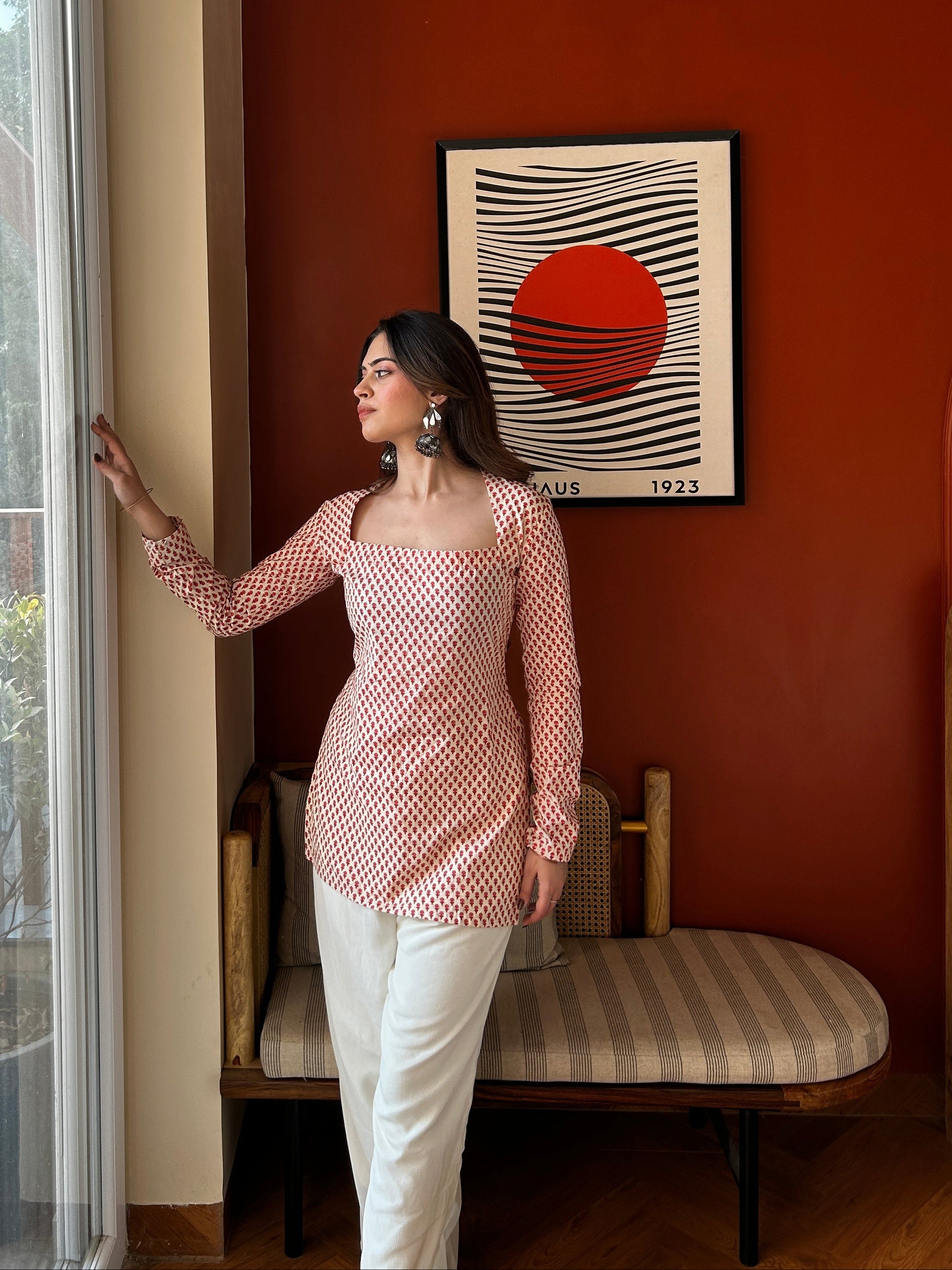 Akshita Hand Block Printed Kurti