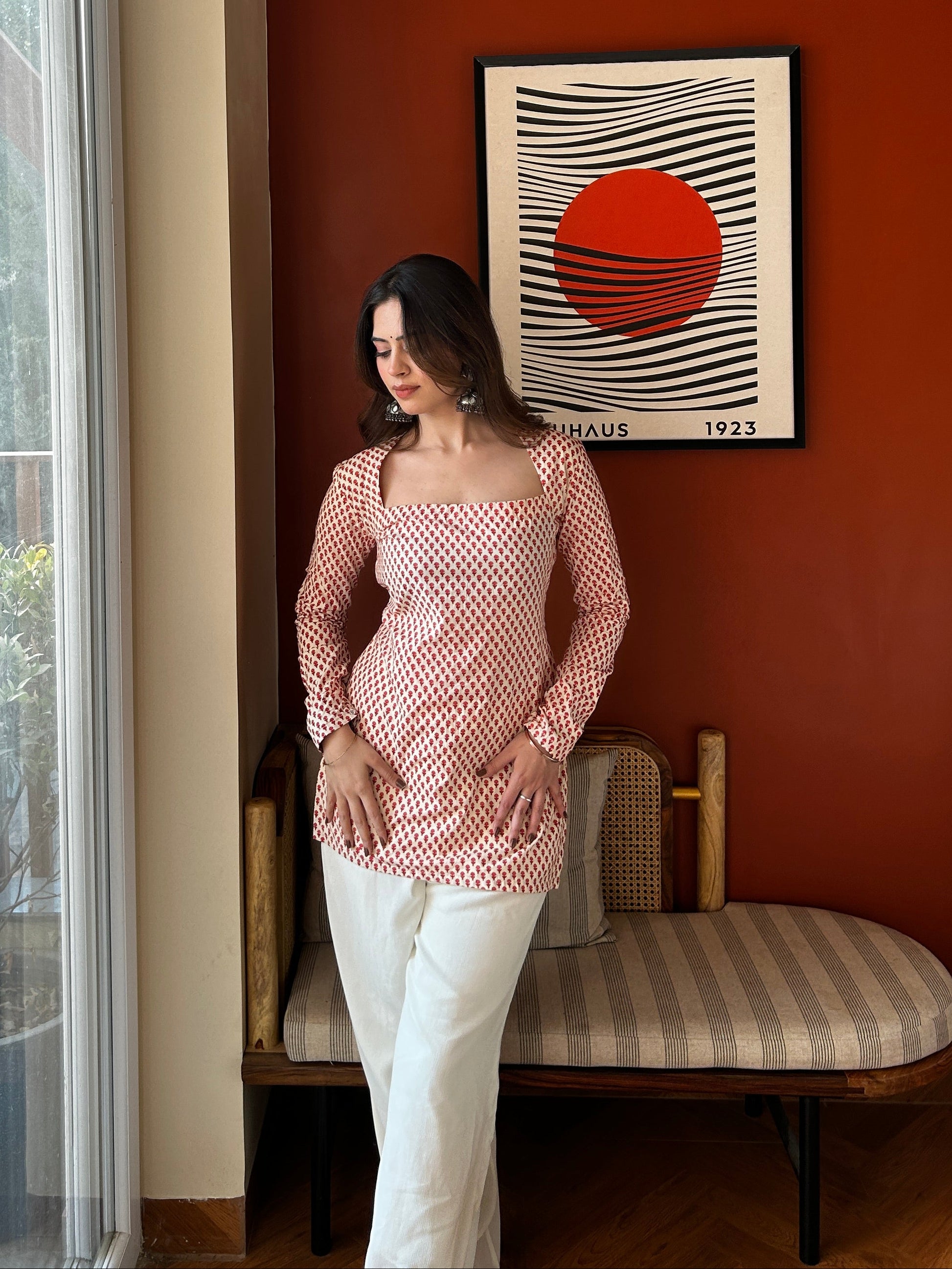 Akshita Hand Block Printed Kurti