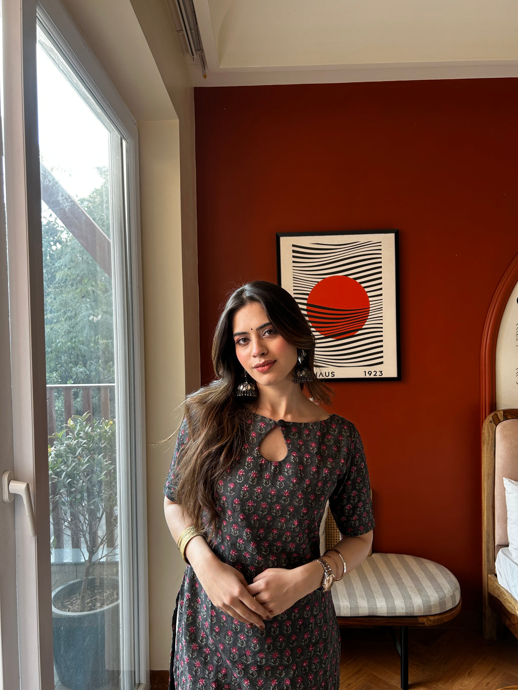 Ira Hand Block Printed Long Kurti