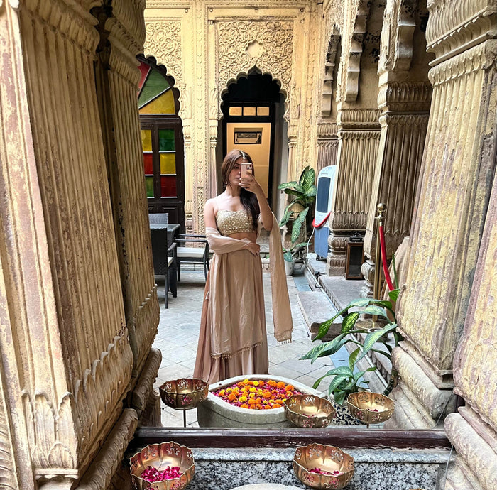 Anaya Gold Lehenga Set