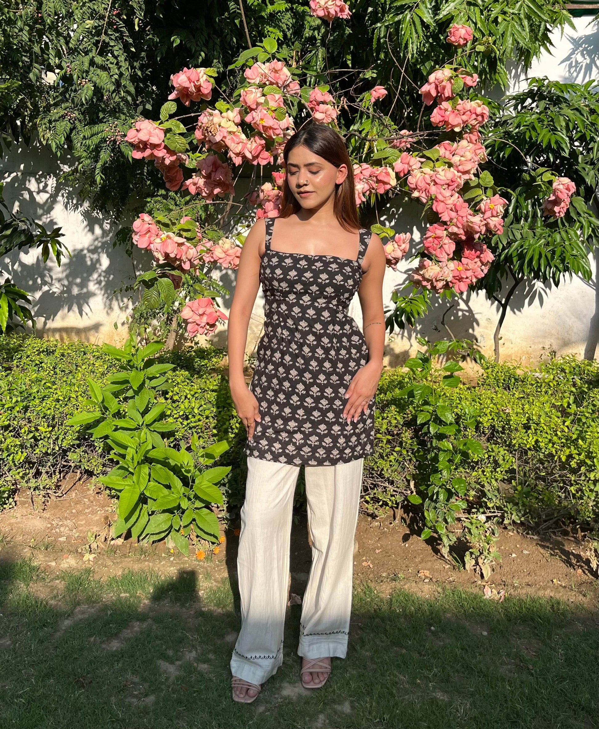 Nitara Dabu Print Padded Kurti - That Gal