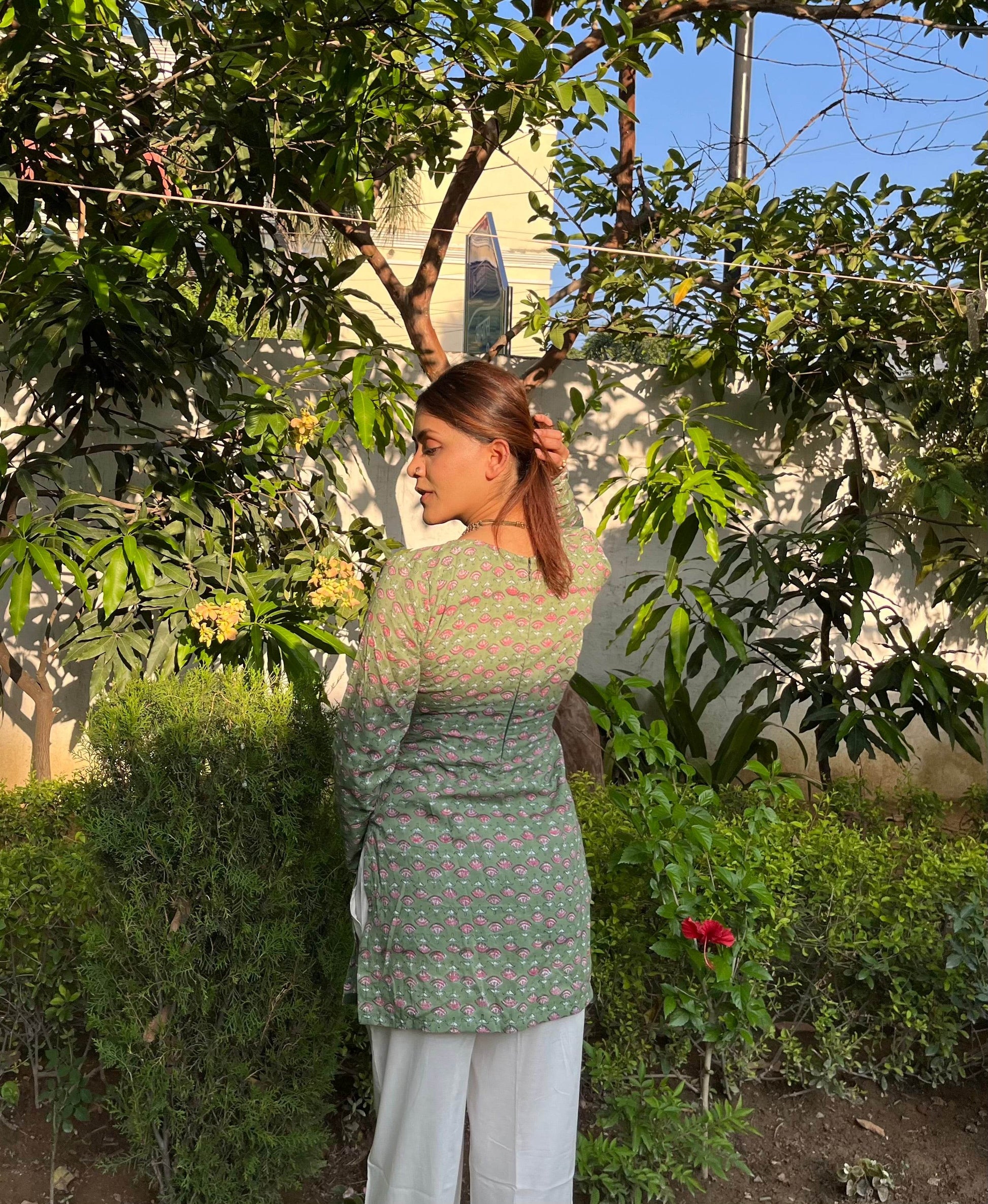 Dia Hand Block Printed Kurti - That Gal