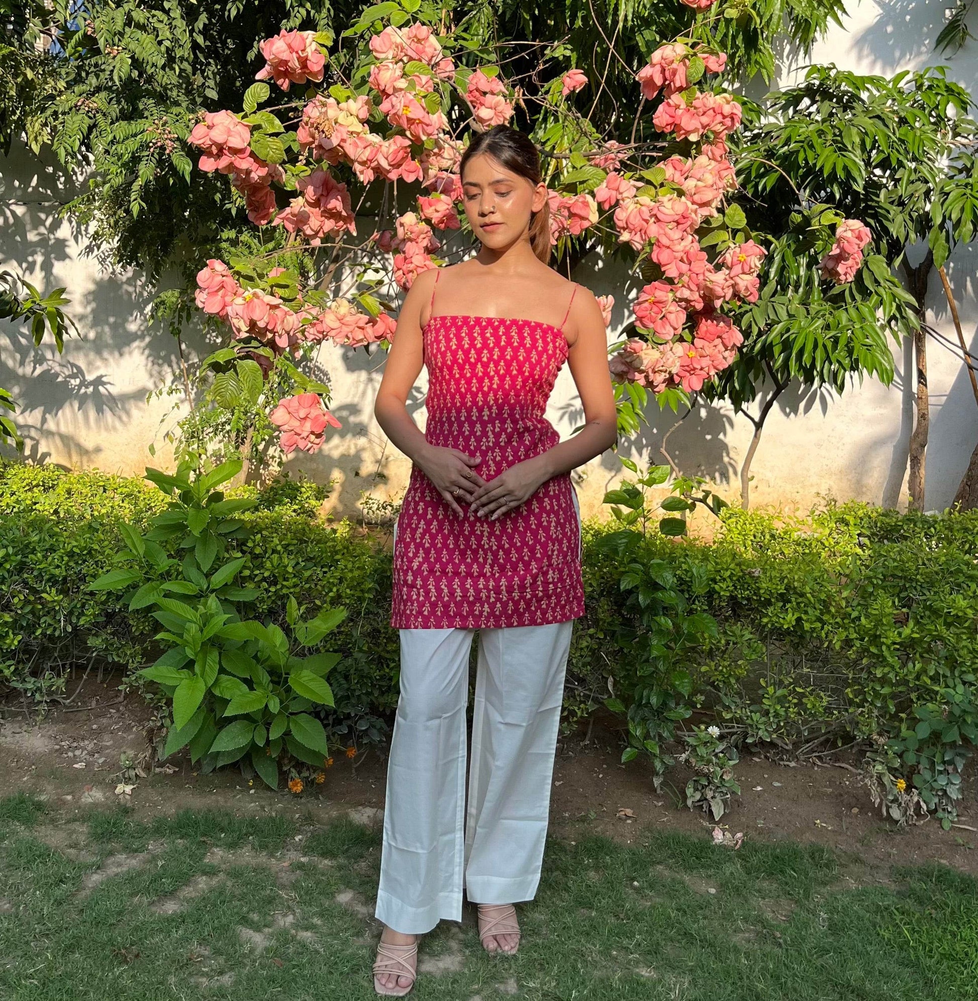 Mehar Noodle Strap Corset Kurti - That Gal