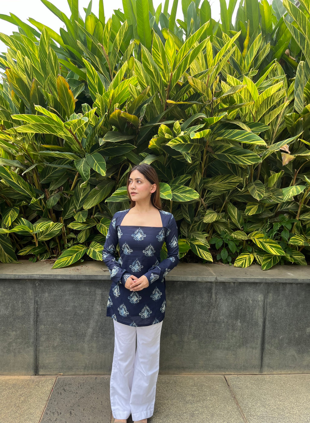 Anaira Indigo Hand Block Printed Kurti