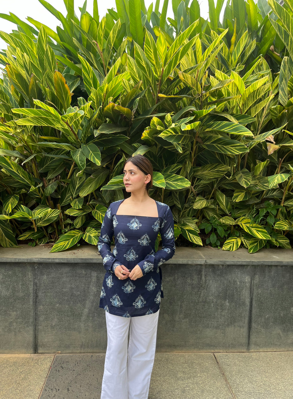 Anaira Indigo Hand Block Printed Kurti