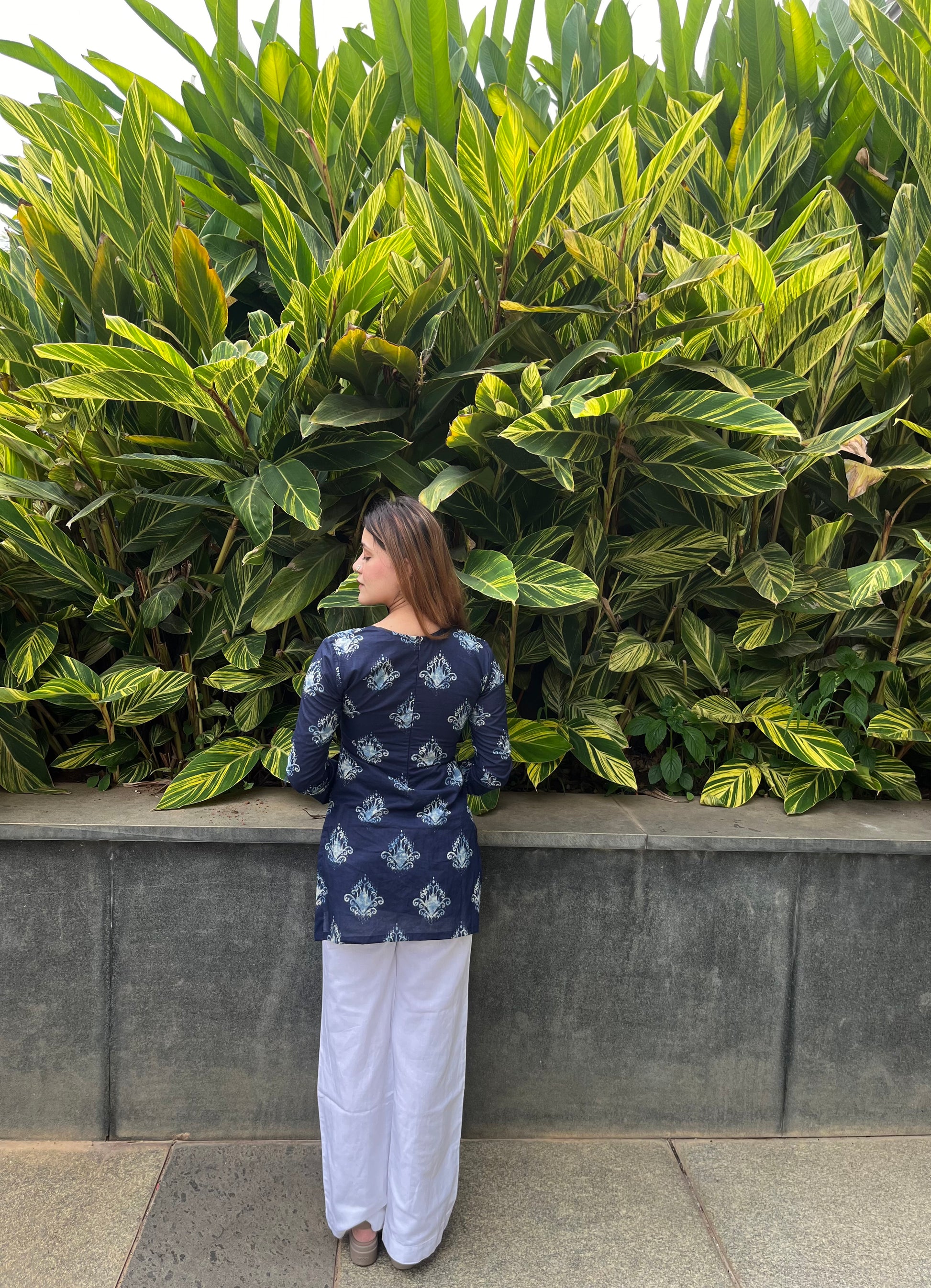 Anaira Indigo Hand Block Printed Kurti