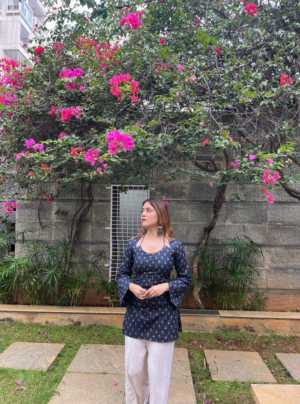 Sahiba Corset Kurti - Indigo