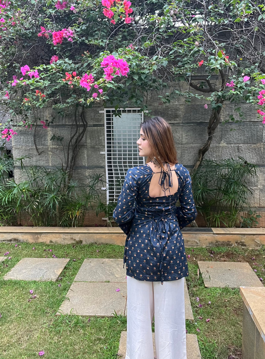 Sahiba Corset Kurti - Indigo