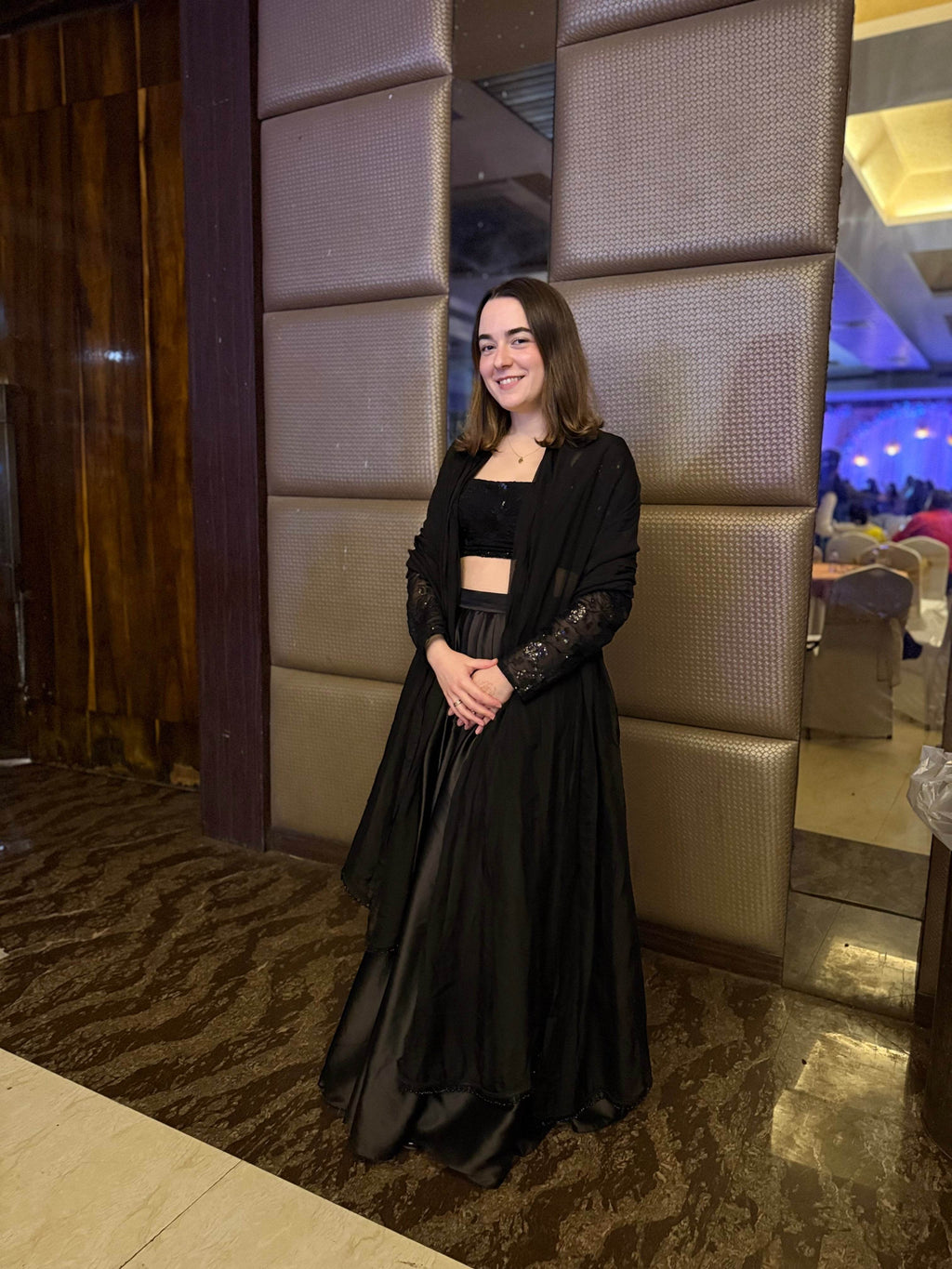 Noir Lehenga Set - Black - That Gal