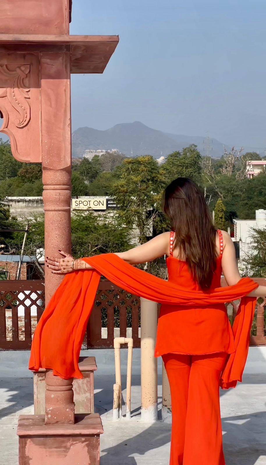 Naarangi Sharara Set