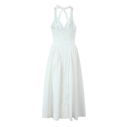 Juliana V-neck Halter Dress