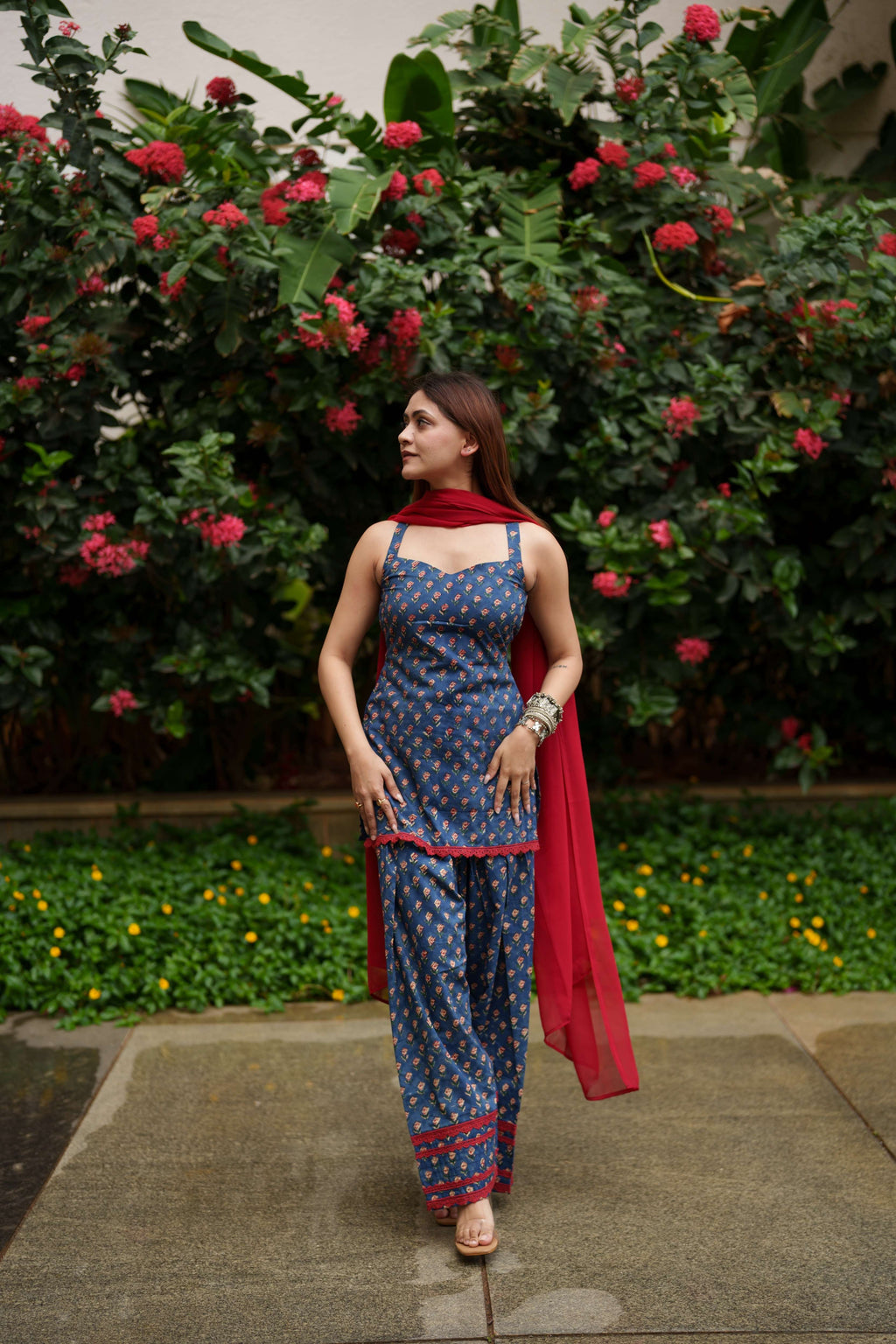 Illahi Hand Printed Farshi Set (3-Piece)