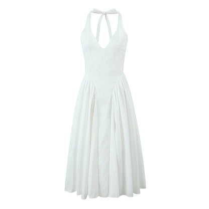 Juliana V-neck Halter Dress