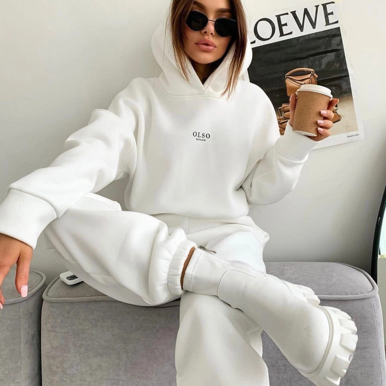 Knitted Hoodie + Joggers Set