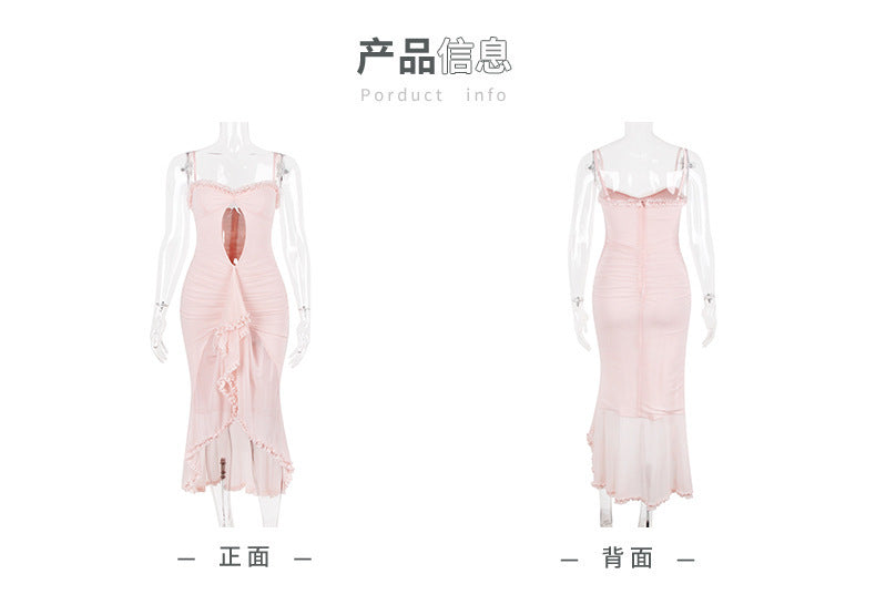 Vivian Cut-Out Mesh Dress