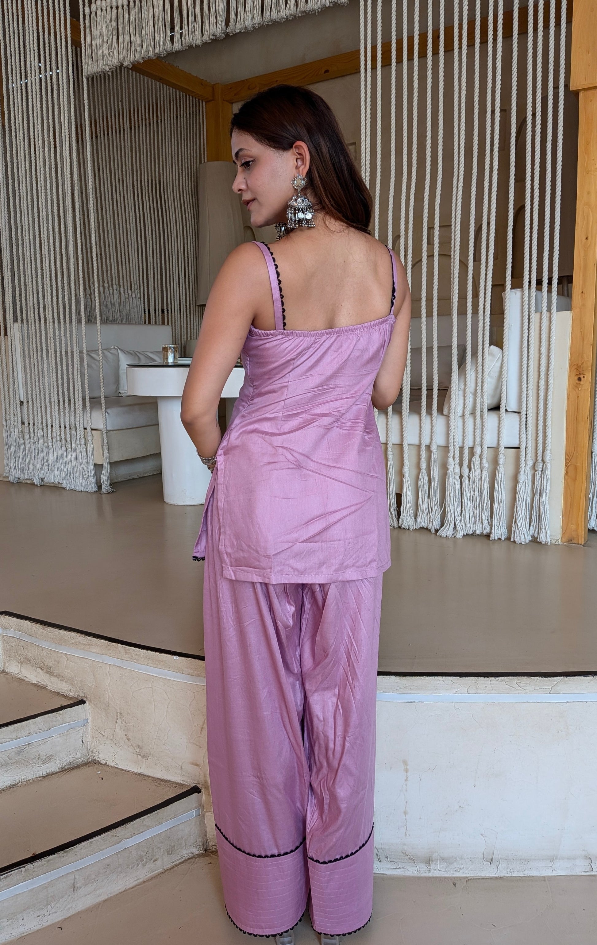 Gulabo Farshi Set - Lilac Pink