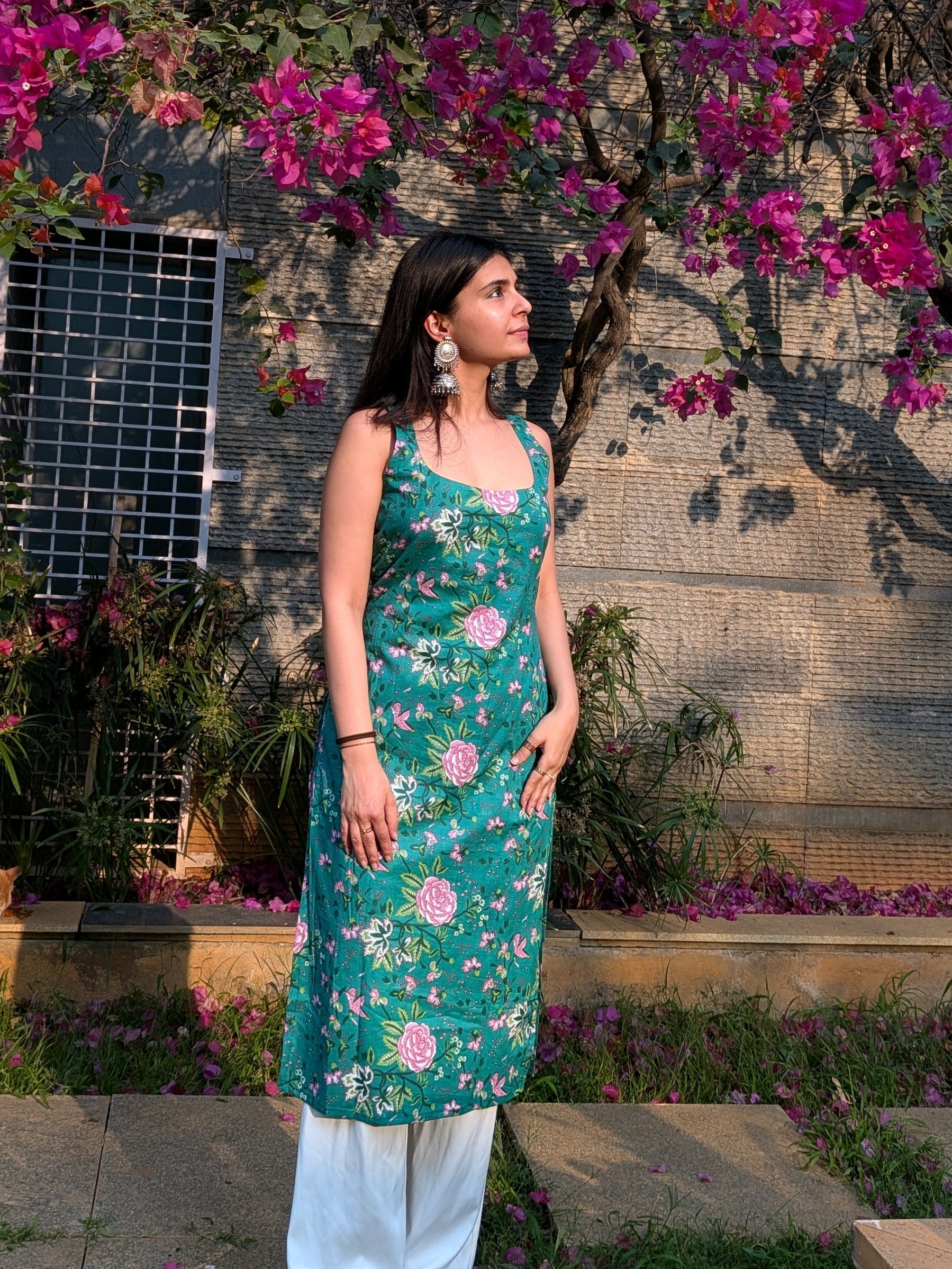 Rishika Bagru Print Long Kurti