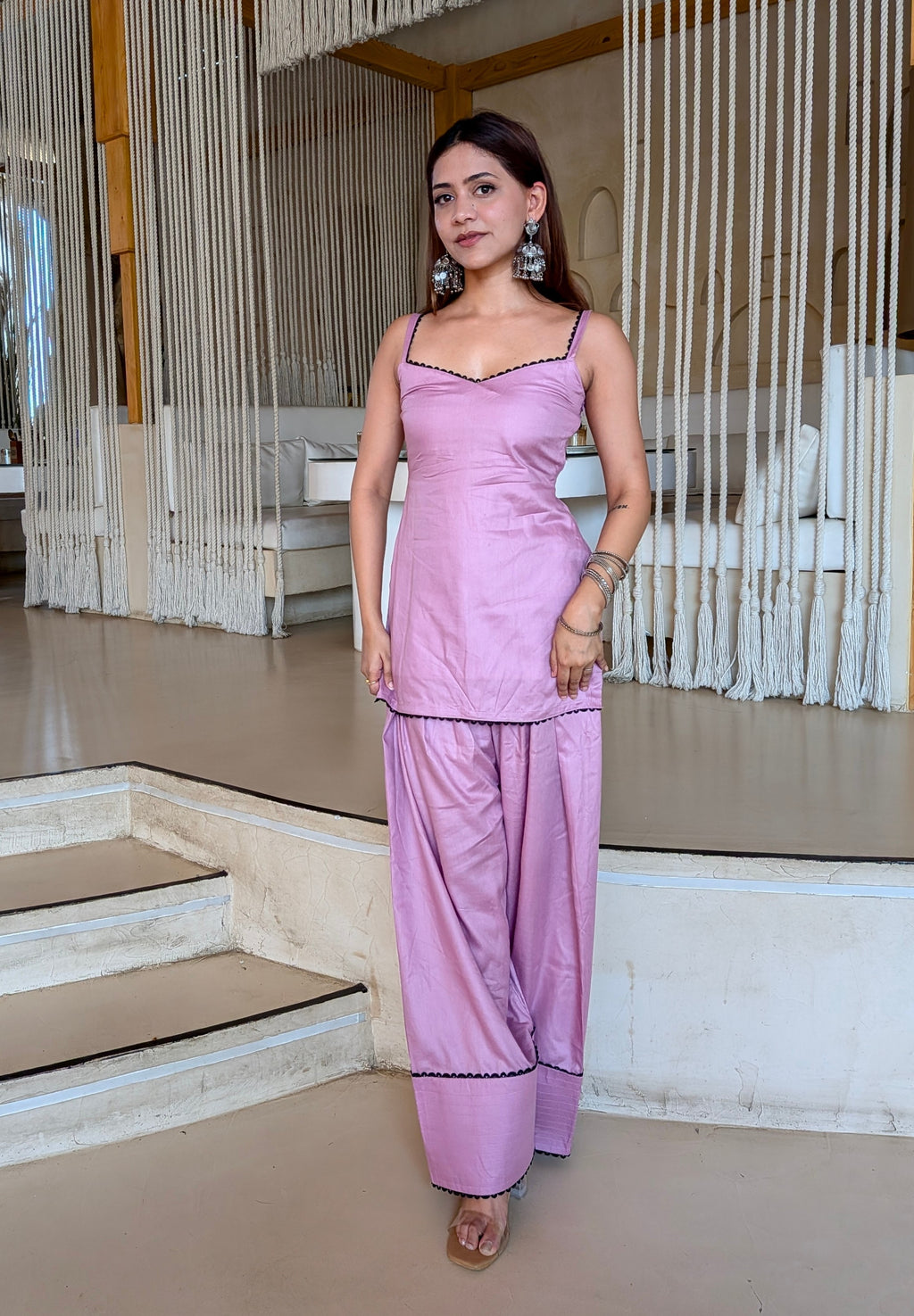 Gulabo Farshi Set - Lilac Pink